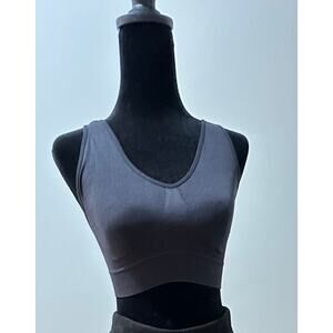 2 Hanes (Blk & Blu) Seamless Pullover Tank Bra